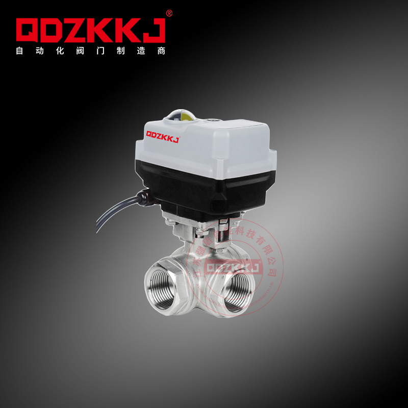 電動(dòng)三通球閥 QDZK-Q914/5F-16P
